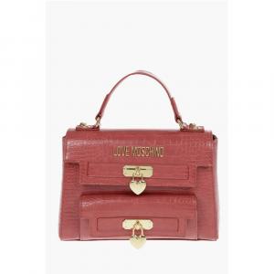 Сумка LOVE из искусственной кожи с принтом под крокодила Moschino, Red
