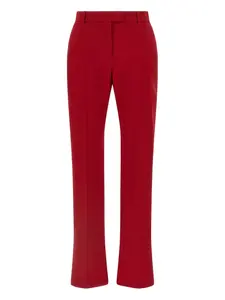 Плиссированные расклешенные брюки Alexander McQueen, красный