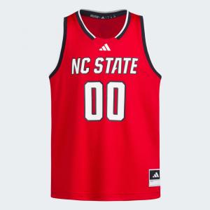 Спортивный топ Adidas NC State Swingman Jersey Kids, цвет Team Power Red/White