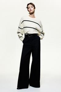 Вязаный свитер H&M, бежевый