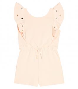 Хлопковый комбинезон Chloé Kids, розовый