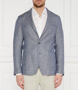 Шерстяная куртка BOSS BLACK elegante C-Hanry Slim Fit, синий