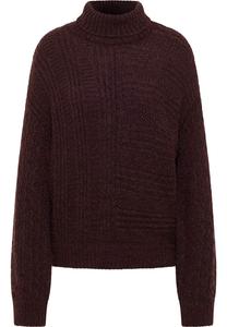 MUSTANG Свитер 'Style Rosie' в темно-коричневом цвете