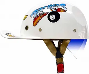 Ретро мотоциклетный шлем, полушлем, одобренный ECE, бейсболка, шлем в немецком стиле, реактивный шлем для мужчин и женщин с козырьком, открытый шлем, шлем для скутера, мотоцикла, круизера, скутера, крутой шлем HaiBing, 9