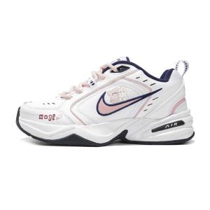 Nike Кроссовки Air Monarch 4 с противоскользящим и износостойким покрытием, увеличивающие высоту, низкие, массивные, унисекс, белый и розовые