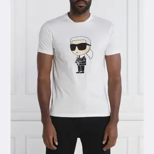 Футболка стандартного кроя с круглым вырезом Karl Lagerfeld, белый