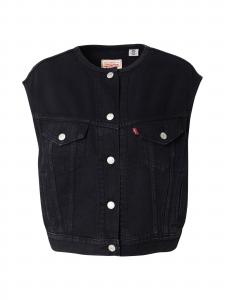 LEVI'S  Жилет 'Collarless Shrunken '90s Trucker Vest' в черном дениме