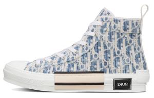 Кроссовки DIOR B23 High Blue Oblique Kasuri Jacquard