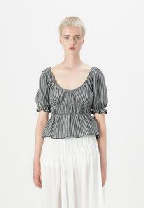 Блуза PUFF SLEEVE Gina Tricot, черный