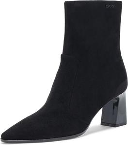 Женские модные ботильоны на каблуке DKNY Sunny Evening, Black Suede