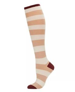 Женские гольфы из смеси кашемира с затененными полосками MeMoi, мультиколор