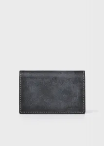 Визитница из вощеной кожи