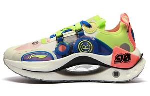 Женские кроссовки Jueying CRC Lifestyle с низким верхом, молочно-белые/кристально-голубые/флуоресцентные ледяные зеленые Lining