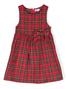 Расклешенное платье с бантом Siola, красный