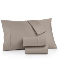 Комплект постельного белья Bergen House из 4 предметов, 100% сертифицированный египетский хлопок, плотность ткани 1000 нитей на дюйм, размер Queen AQ Textiles, Taupe