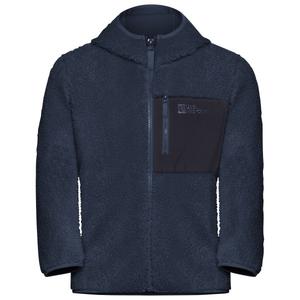 Детская флисовая куртка с капюшоном Ice Curl Jack Wolfskin, Midnight Sky