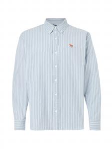 Abercrombie & Fitch Рубашка на пуговицах комфортного кроя в пыльно-голубом, светло-голубом цвете