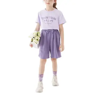 Детская повседневная спортивная одежда Disney, фиолетовый