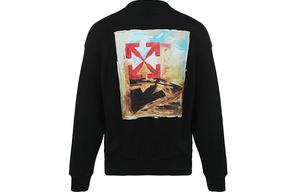 Толстовка мужская Off-White Arrow On Canvas Print, черный