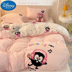 Disney Комплект постельного белья 1,8 м, 180x220 см, мягкий, дышащий, гипоаллергенный, цвет Music Coal Ball