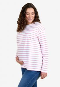 Топ JoJo Maman Bébé STRIPE MATERNITY, Pink/Light Pink