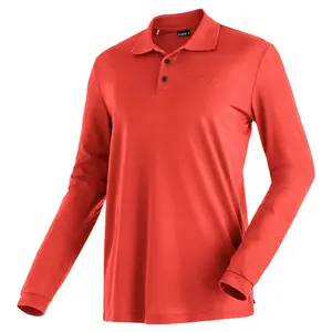 Поло с длинным рукавом Maier Sports Ulrich, оранжевый
