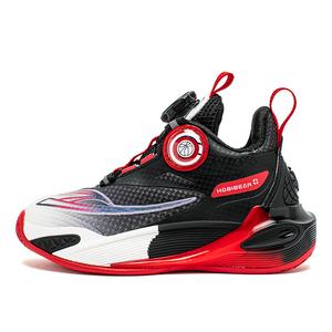 Низкие детские кроссовки для повседневной жизни HOBIBEAR, черный/красный