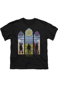 Футболка с витражным принтом Supernatural для детей Gildan, черный