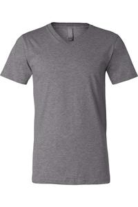 Футболка BELLA + CANVAS Heather CVC с V-образным вырезом, цвет deep heather
