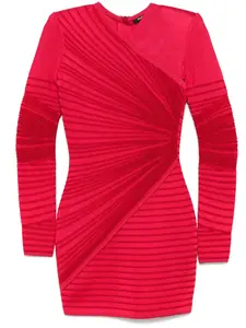 Платье с вышивкой BALMAIN, розовый