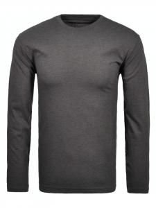 Футболка с длинными рукавами серого цвета Ragman