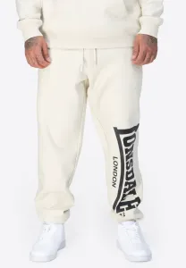 Спортивные штаны для бега, стандартная форма, логотип, большой размер. Lonsdale, Beige/Black