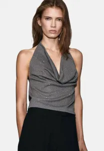 Блуза Mango, Grijs