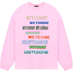 Свитшот унисекс розовый WE11DONE