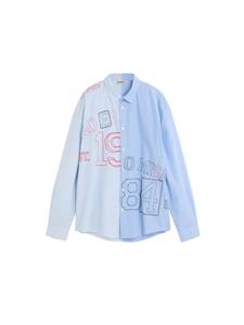 Desigual Рубашка на пуговицах Regular fit в цвете Azure, Sky Blue