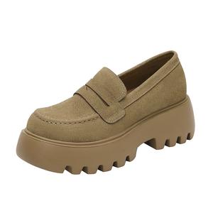 JIUXINGDAO Лоферы женские хаки, цвет Khaki