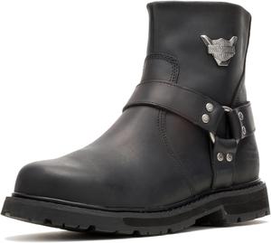 Мужские мотоциклетные повседневные ботинки Harley-Davidson Rambert из кожи, черный