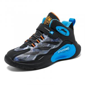 Детские баскетбольные кроссовки TONYBEAR, черный/синий