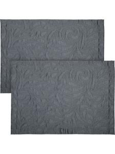 Erwin Müller Жаккардовые салфетки из смесовой хлопковой ткани, комплект из 2 штук, цвет Cadiz, антрацит