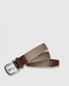 Плетеный мужской ремень Emidio Tucci, бежевый