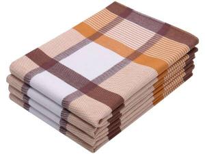 Кухонное полотенце Zollner 00000014 4 шт, 50x1x70 см, коричневый