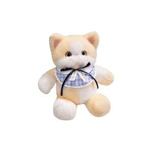 Мягкая игрушка котенка милый теплый плюшевый кот высота 46см OUYIN, желтый