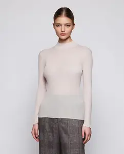 Женский тонкий шерстяной джемпер Mirto, бежевый
