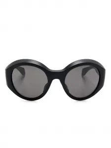 Солнцезащитные очки в круглой оправе Moncler Eyewear, черный