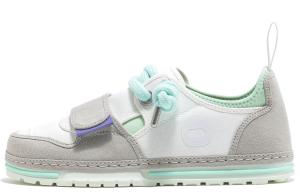 Классическая серия 1 низкие скейтерские кроссовки унисекс белый и серый OETZI