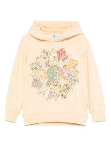 Толстовка с цветочным принтом ETRO KIDS, желтый