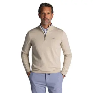 Свитер Nza New Zealand 25FN465 half zip, бежевый