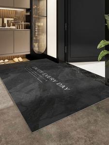 Xinglianxin Ковер 140х160 см для прихожей, из ПВХ, моющийся, с белой надписью на графитовом фоне