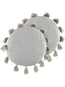 Декоративная подушка Beliani 2er Set Deko MADIA, серый