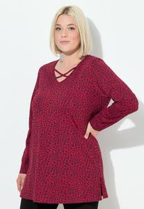 Топ Ulla Popken GIRAFFE PRINT EMPIRE , Ruby Red/Red